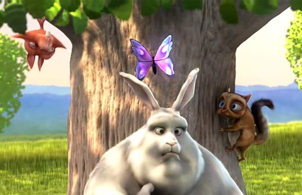 Короткий анимационный фильм Big Buck Bunny