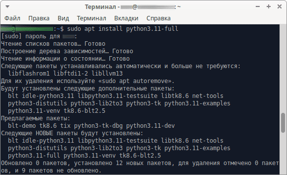 Как установить Python 3.11 в Ubuntu 22.04