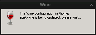 Инициализация среды Wine