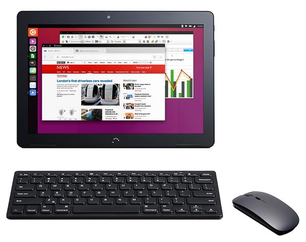 Компания Canonical представила первый планшет на базе Ubuntu Linux