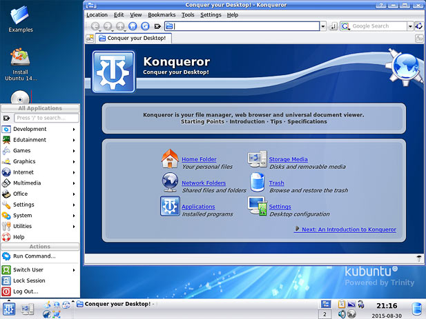 Выпуск десктоп-окружения Trinity R14.0.3, продолжающего развитие KDE 3.5